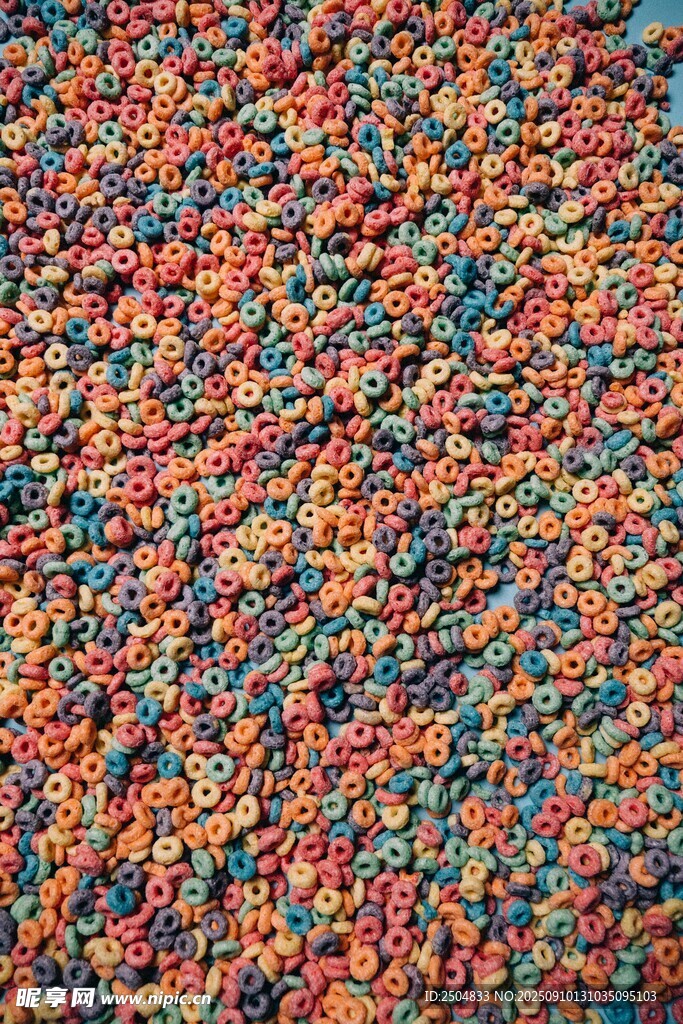 多彩顆粒紋理特寫