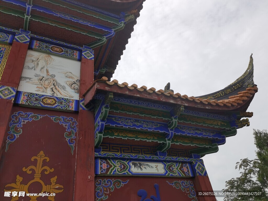 中式古建筑一角