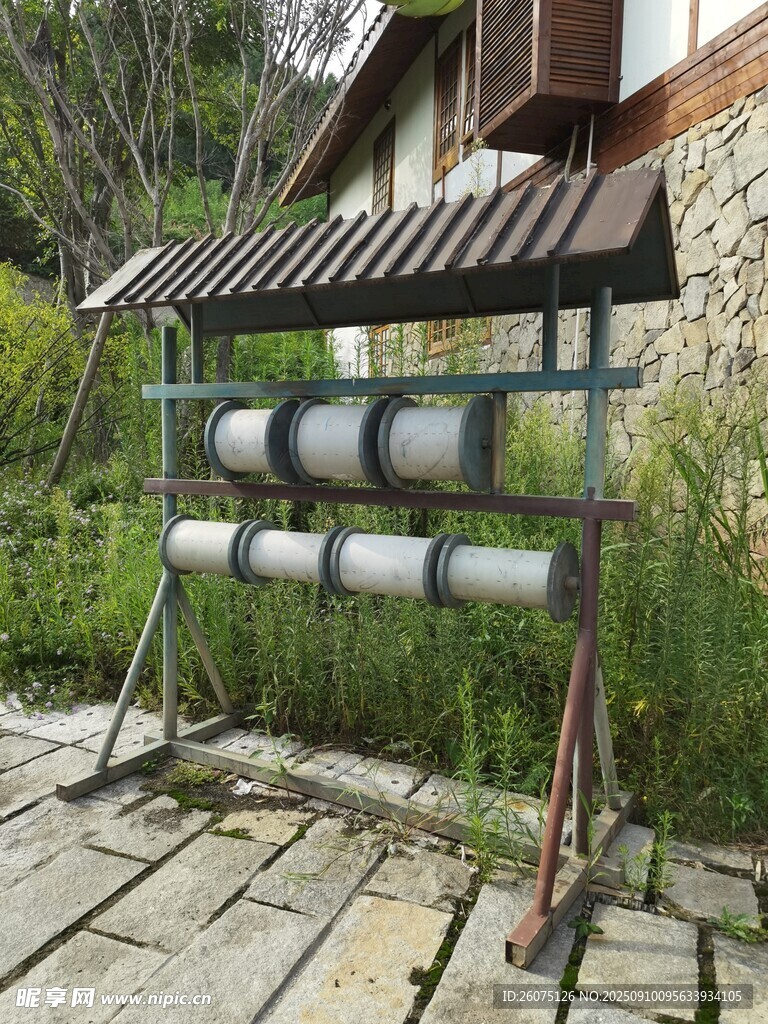 戶外自制多層管道種植架