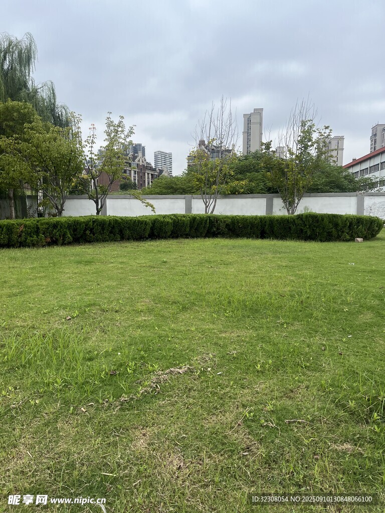 城市中的大片綠草地
