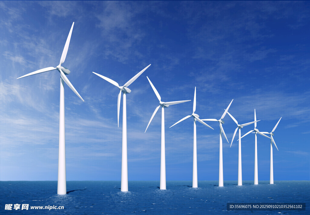 海上風(fēng)力發(fā)電機(jī)組景觀