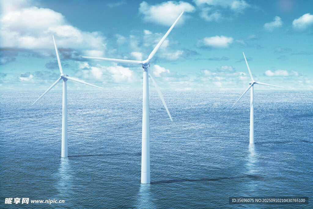 海上風(fēng)力發(fā)電機(jī)組景觀