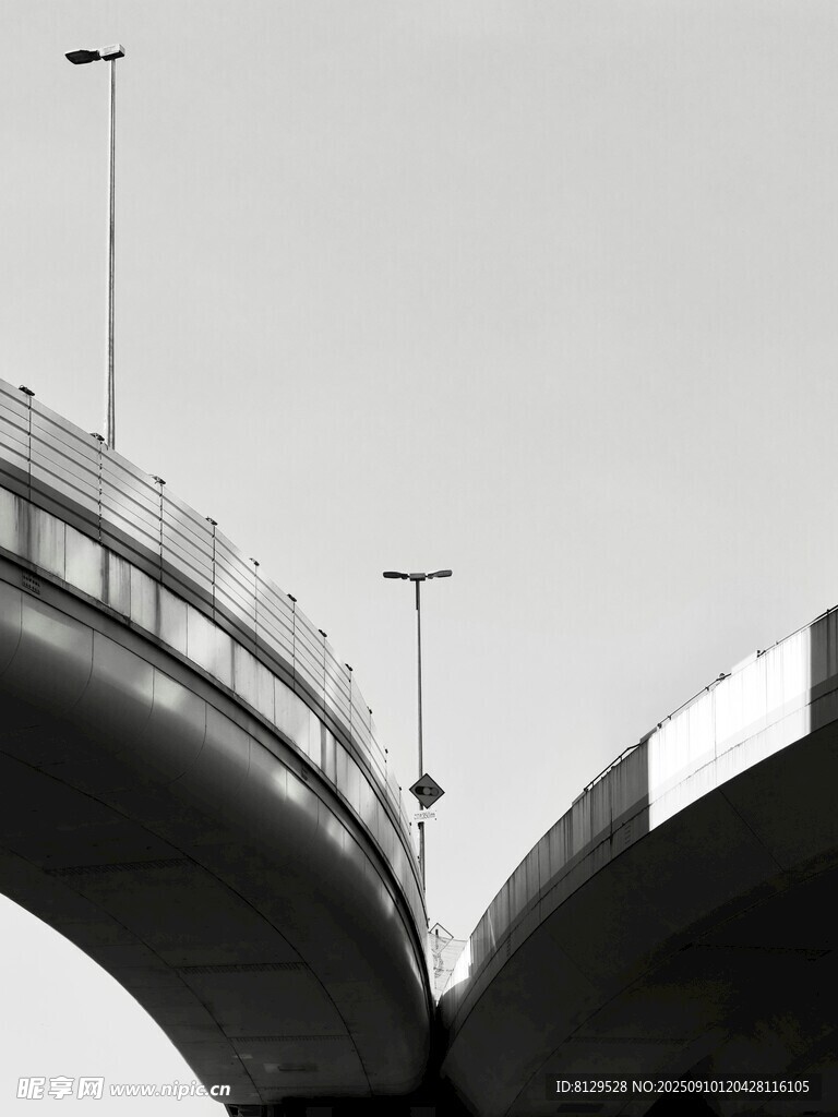城市高架橋建筑景觀
