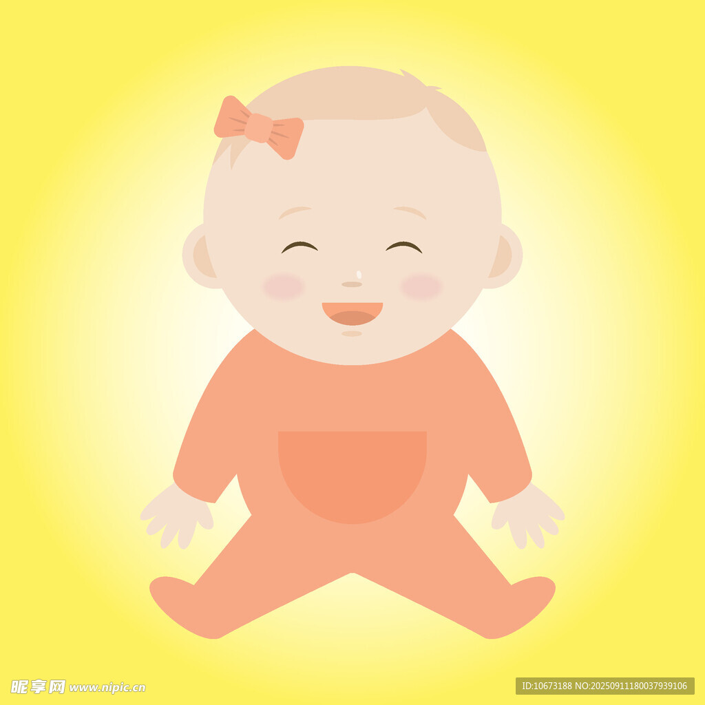 可愛微笑小寶貝