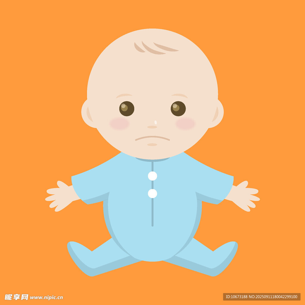 坐著的小嬰兒