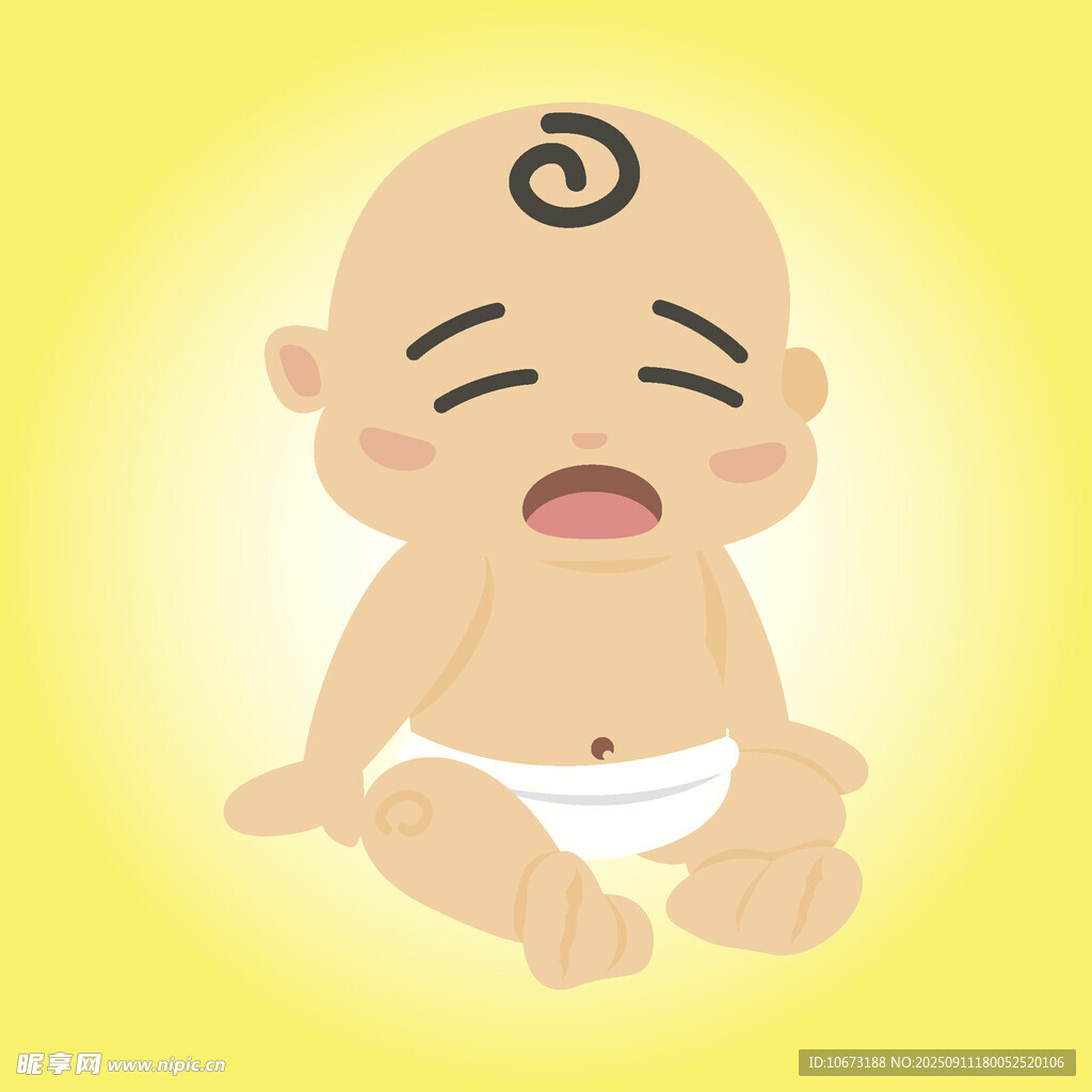 哭泣的可愛(ài)小嬰兒