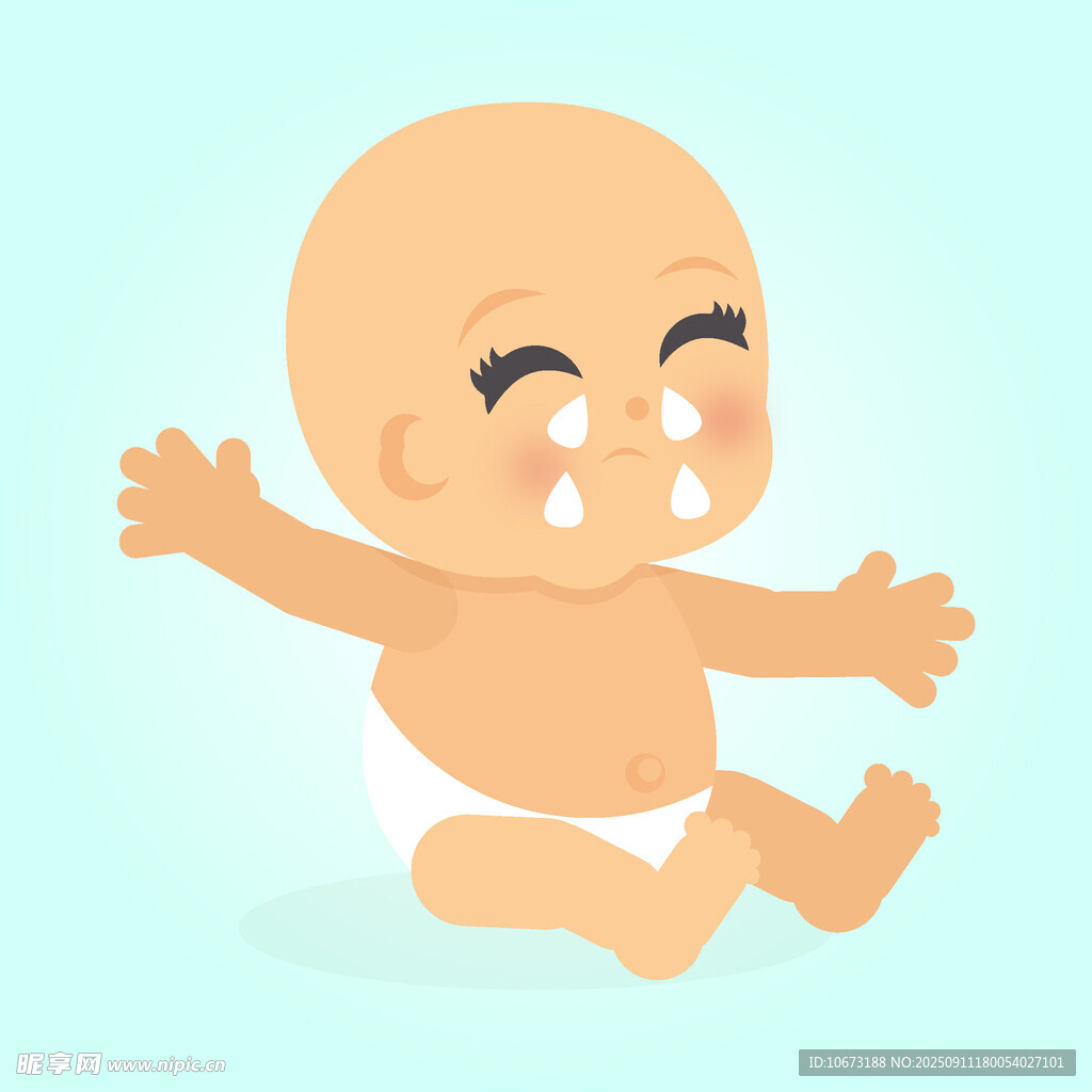 哭泣的小嬰兒