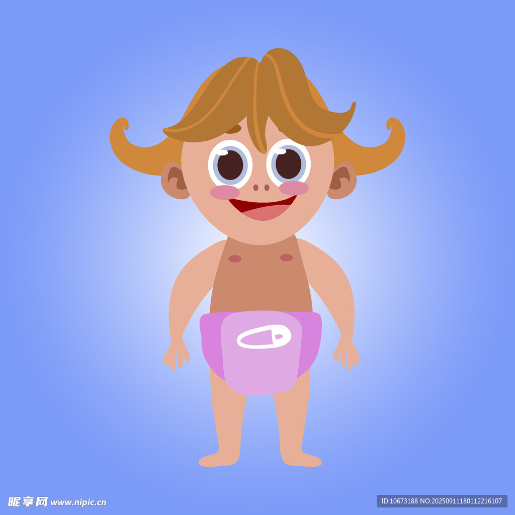 可愛卡通小嬰兒形象