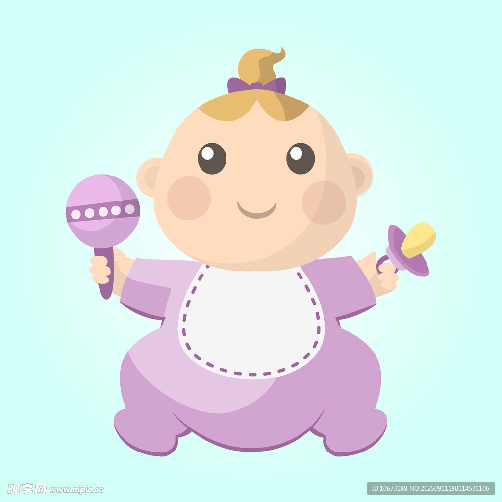 可愛嬰兒手持玩具