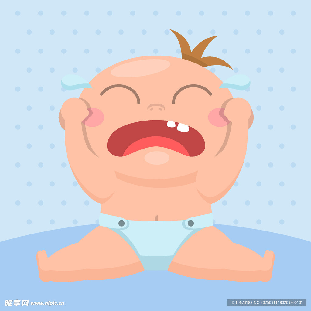 哭泣的小嬰兒