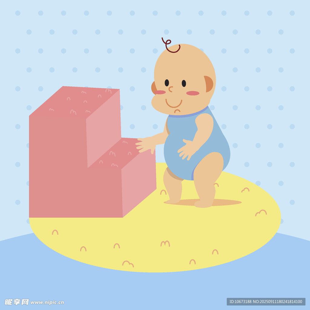 嬰兒玩積木