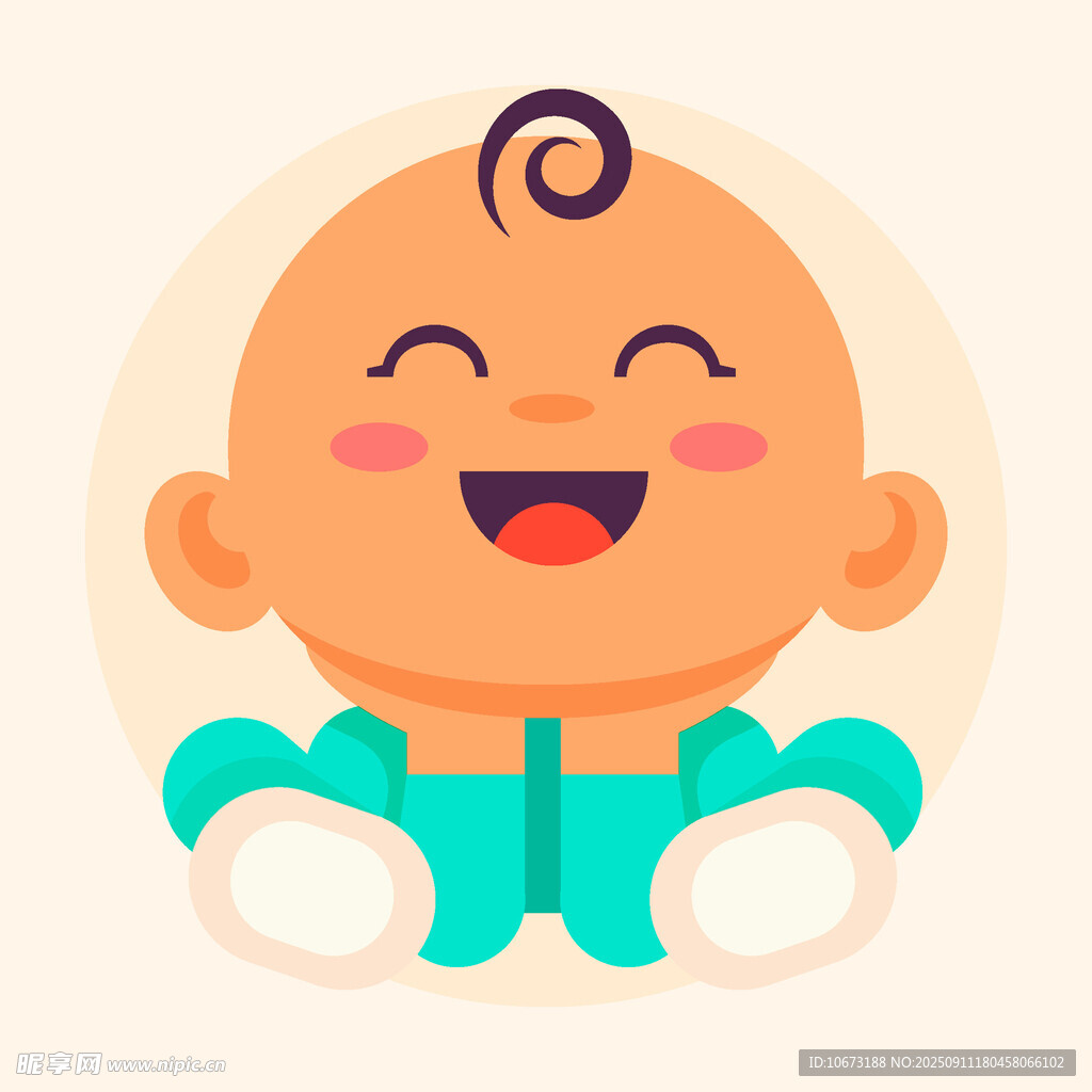 可愛微笑小寶貝
