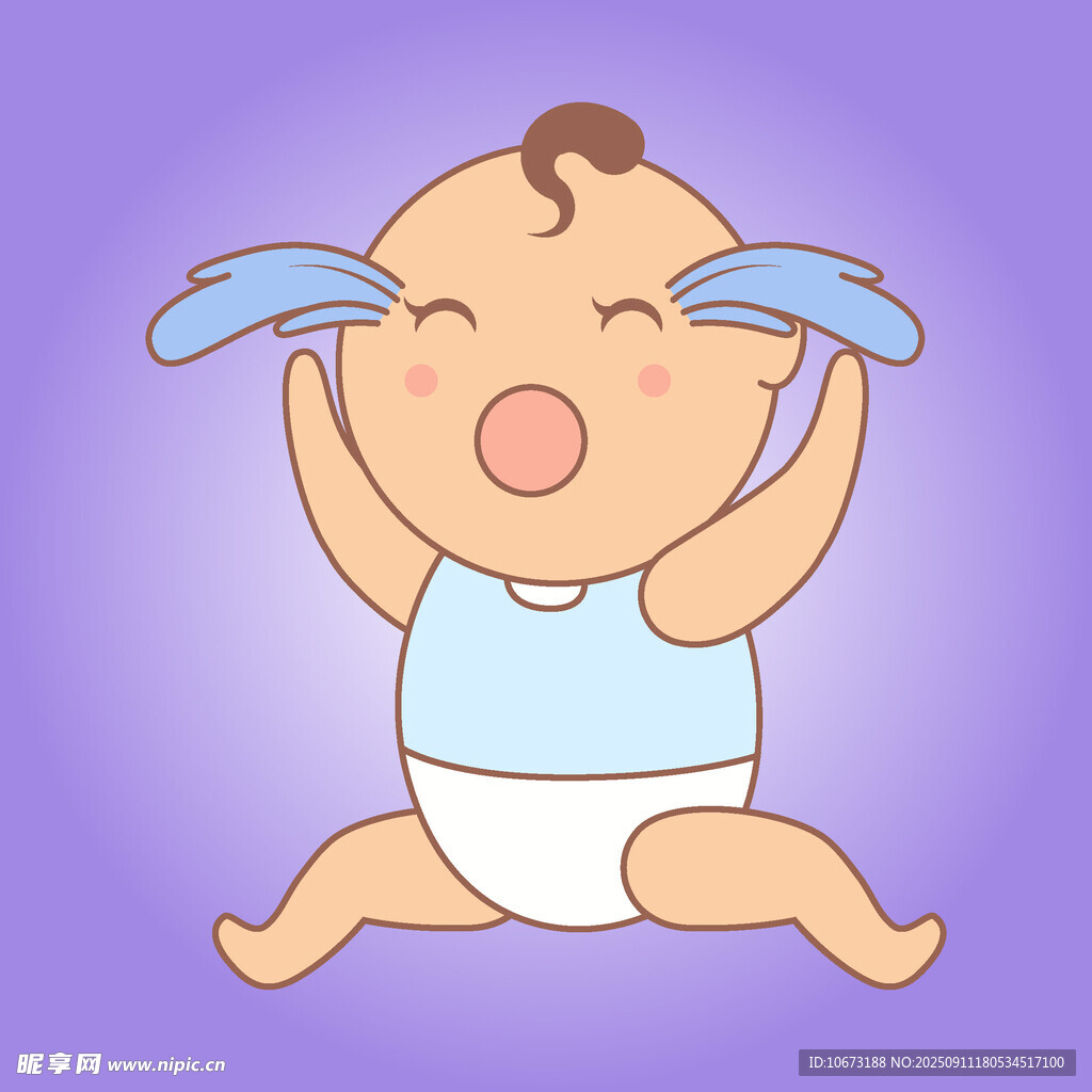 哭泣的小嬰兒