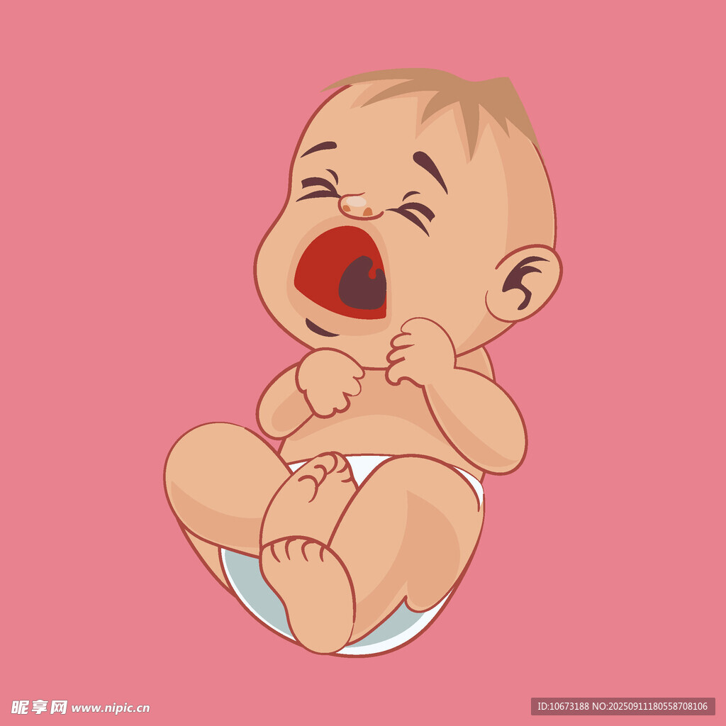 哭泣的小嬰兒
