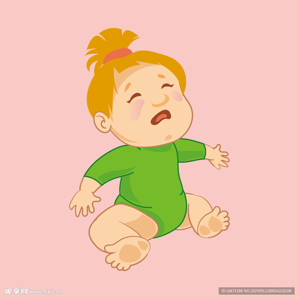 哭泣的可愛小寶寶