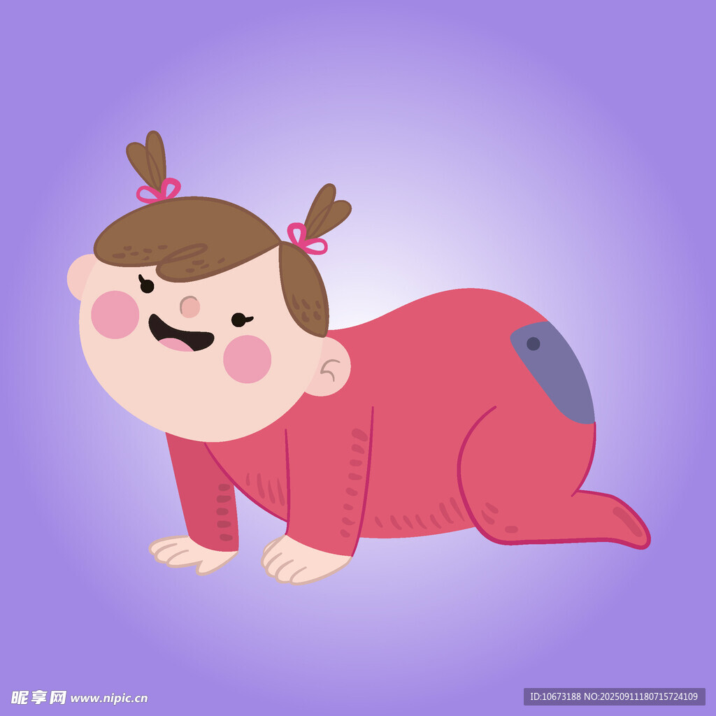 可愛萌娃爬行瞬間