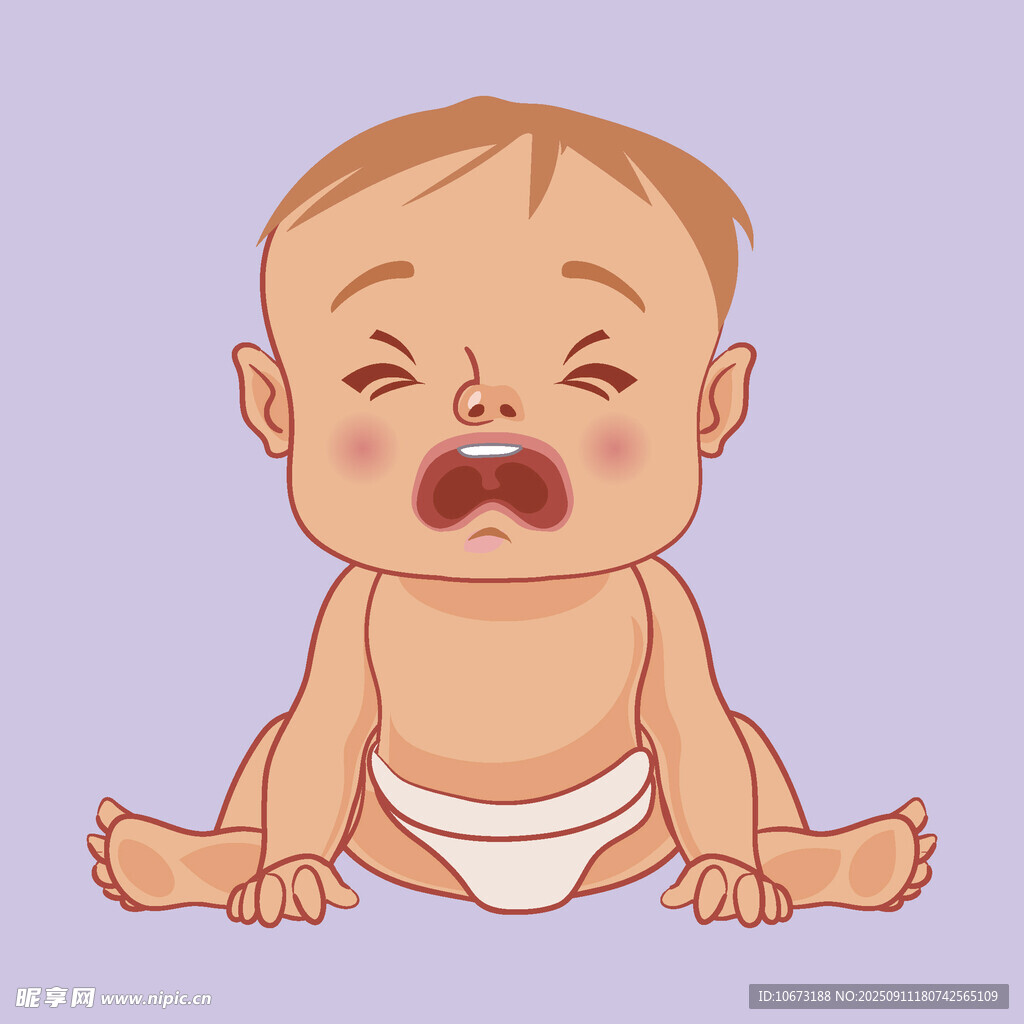 哭泣的小嬰兒