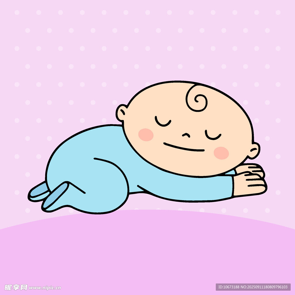 熟睡的可愛(ài)小寶貝
