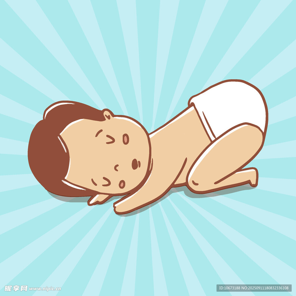 熟睡的可愛小嬰兒