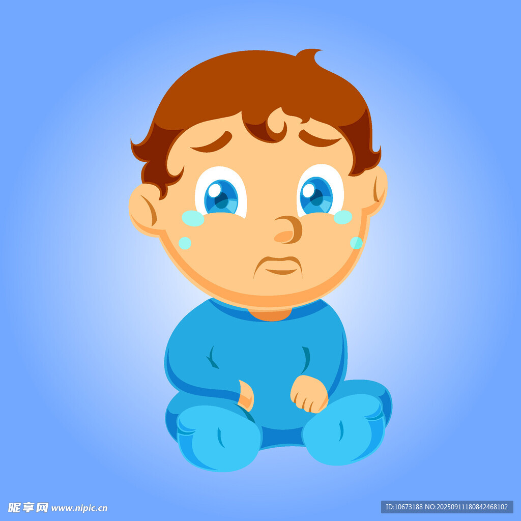 哭泣的小男孩