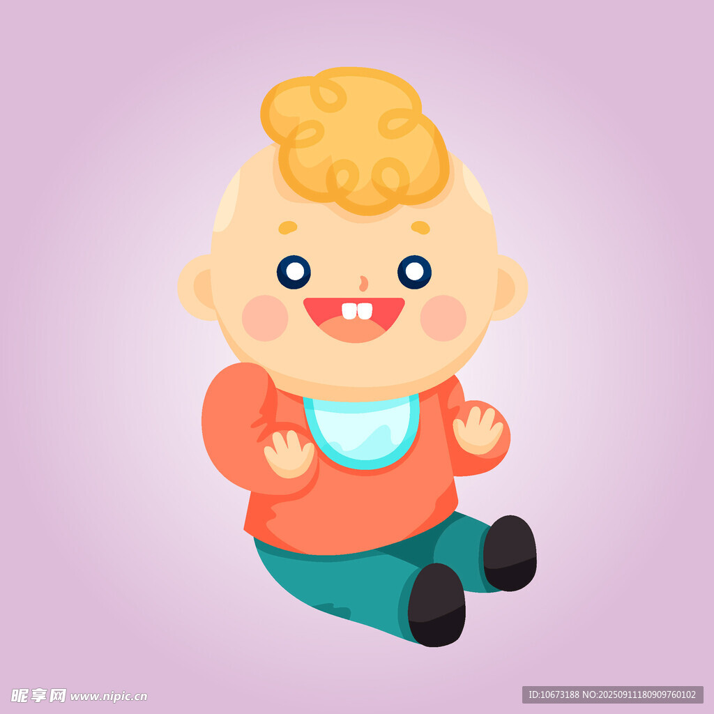 可愛(ài)萌趣的卡通小寶貝