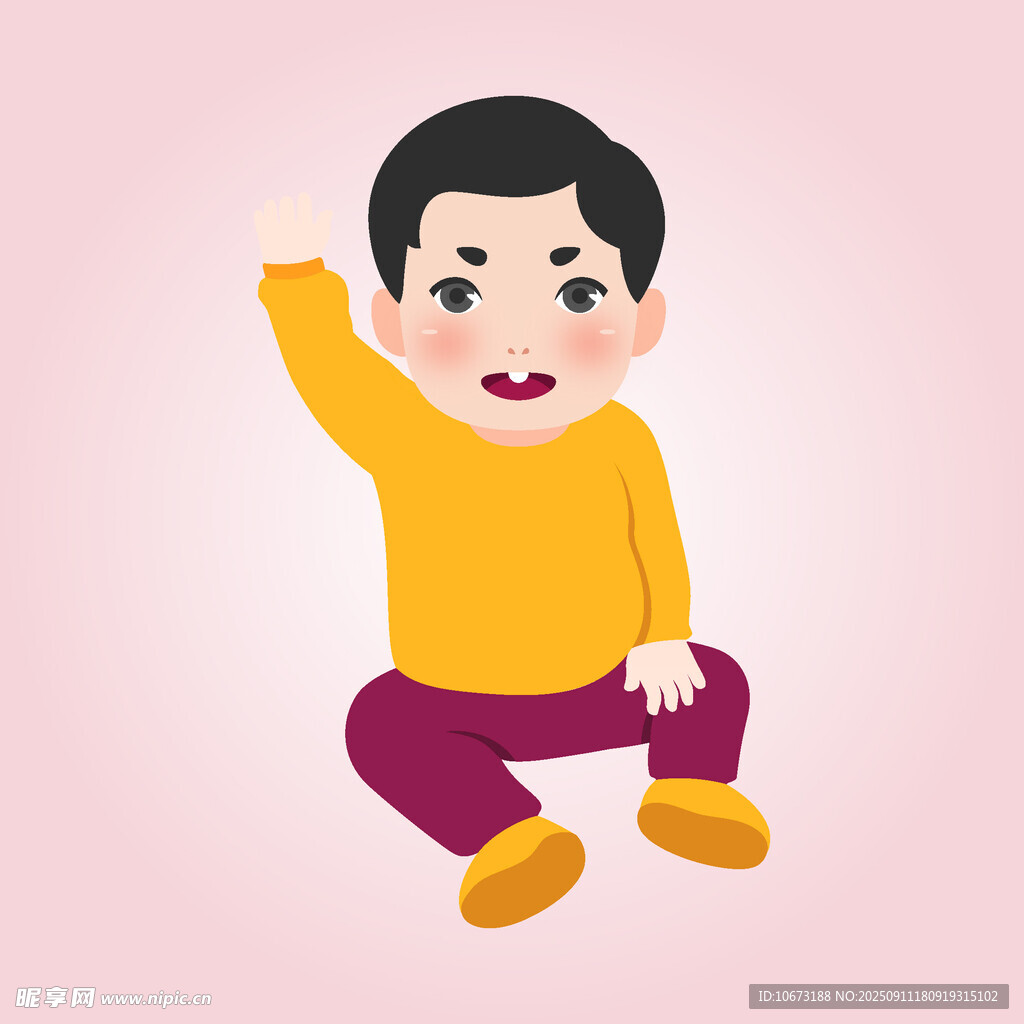 憤怒小男孩坐地發(fā)脾氣