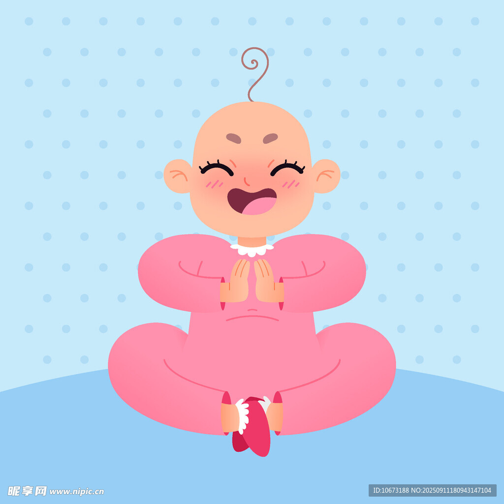 冥想小寶貝萌態(tài)可掬