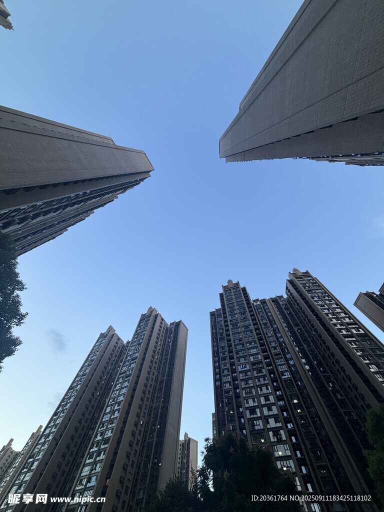 仰視林立高樓