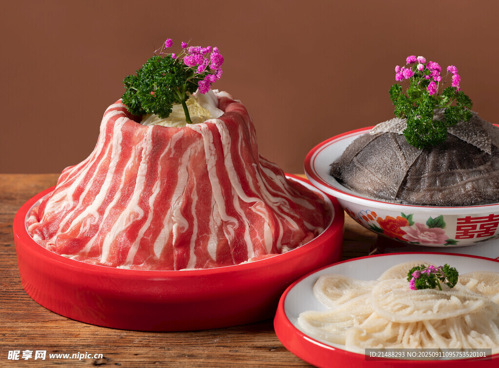 創(chuàng)意火鍋食材擺盤展示