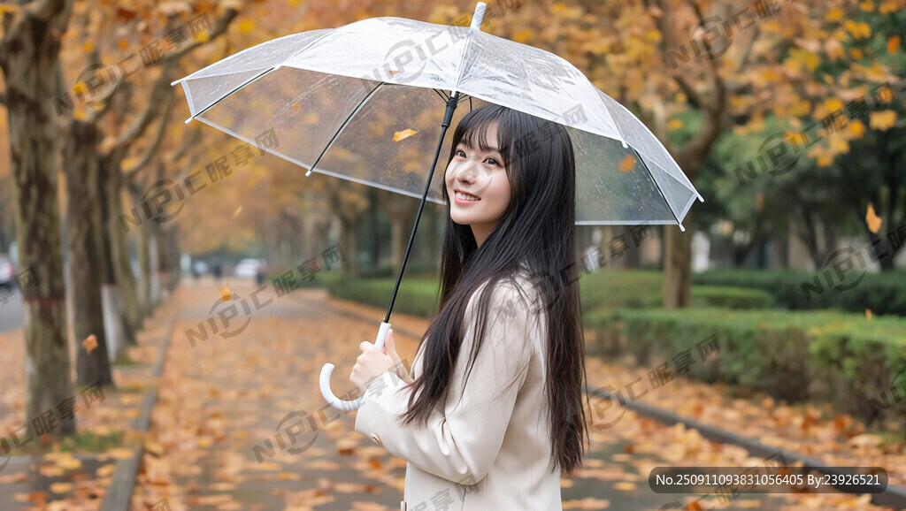 一個(gè)長(zhǎng)發(fā)飄飄 笑臉明媚的少女