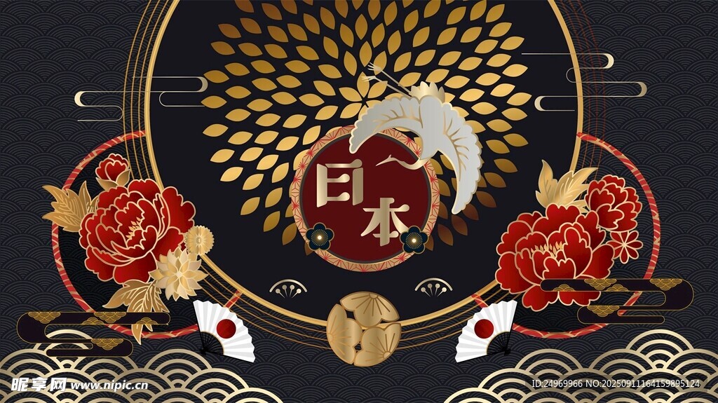 日式和風(fēng)舊京裝飾圖案