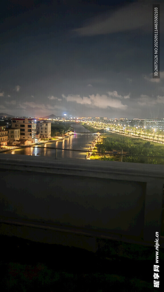 城市夜景中的璀璨燈火