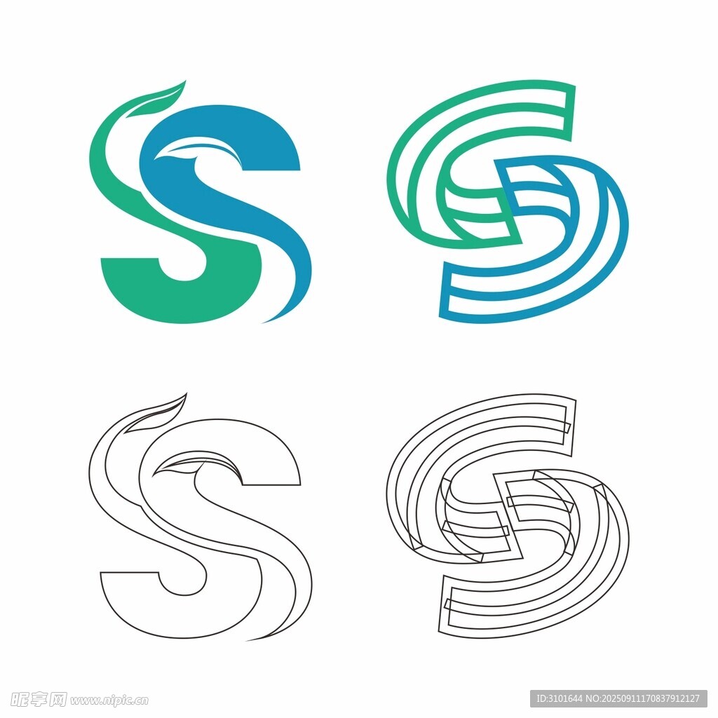 S字母標(biāo)志設(shè)計(jì)