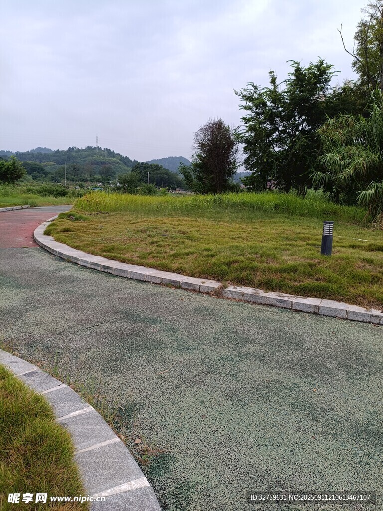 蜿蜒公路旁的綠意景致
