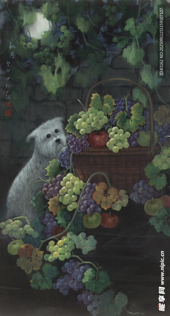 葡萄藤下的寵物