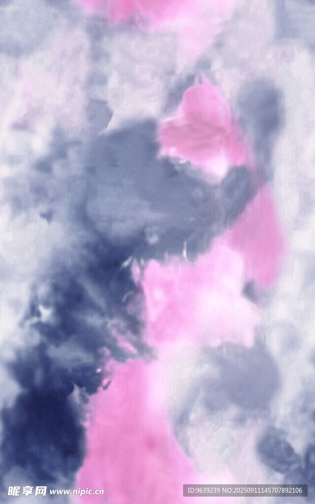 夢幻粉藍(lán)水彩抽象背景圖