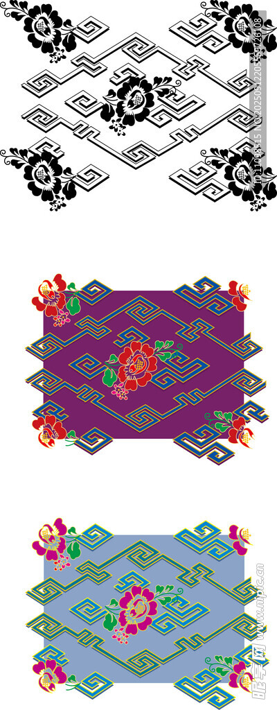 多彩民族風(fēng)幾何圖案裝飾