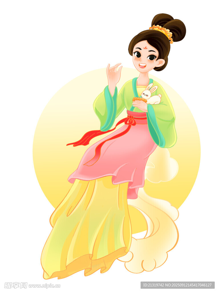中秋嫦娥素材