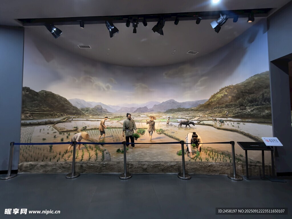 室內(nèi)大型山水壁畫展示