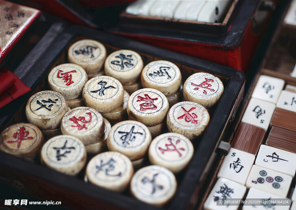 傳統(tǒng)中國象棋棋子展示