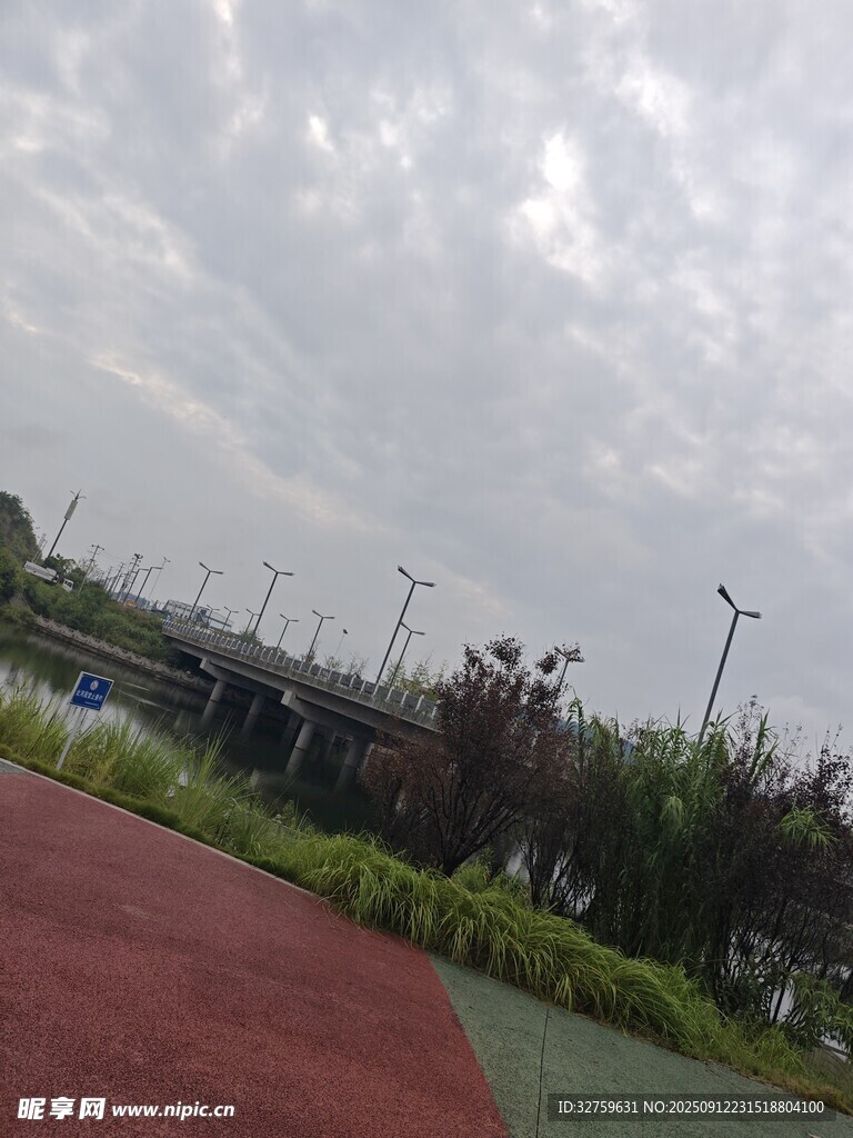 戶外公園的開闊風景