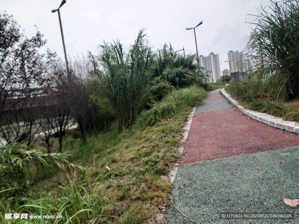 城市中的多彩休閑步道