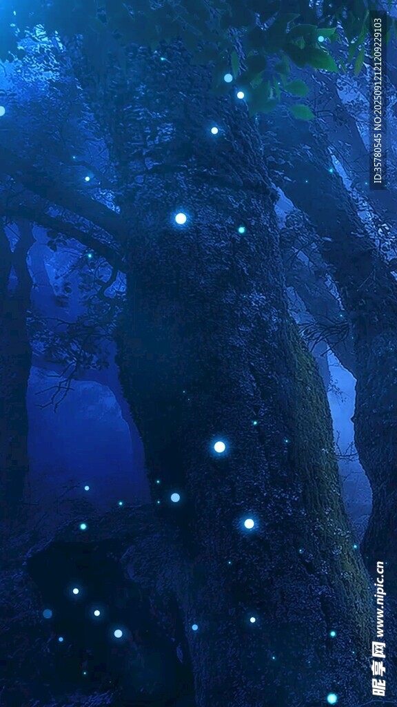 夢(mèng)幻森林中的閃爍星光