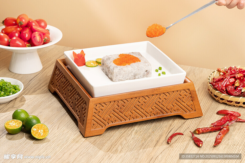 精致中式美食蝦滑
