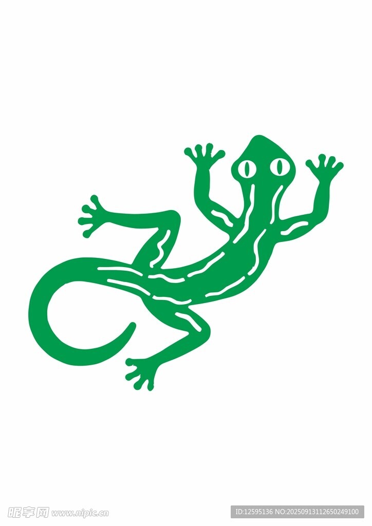 綠色蜥蜴圖案設(shè)計