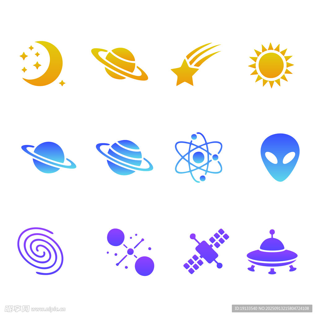 太空元素圖標(biāo)