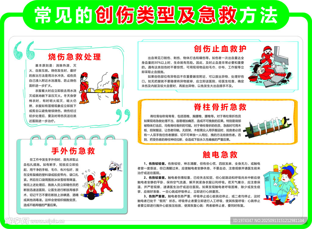 創(chuàng)傷類型及急救方法