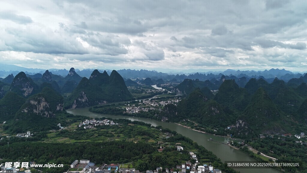 壯美山水風(fēng)光全景圖