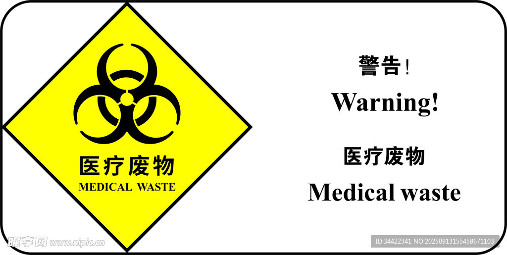 醫(yī)療廢物警示標志