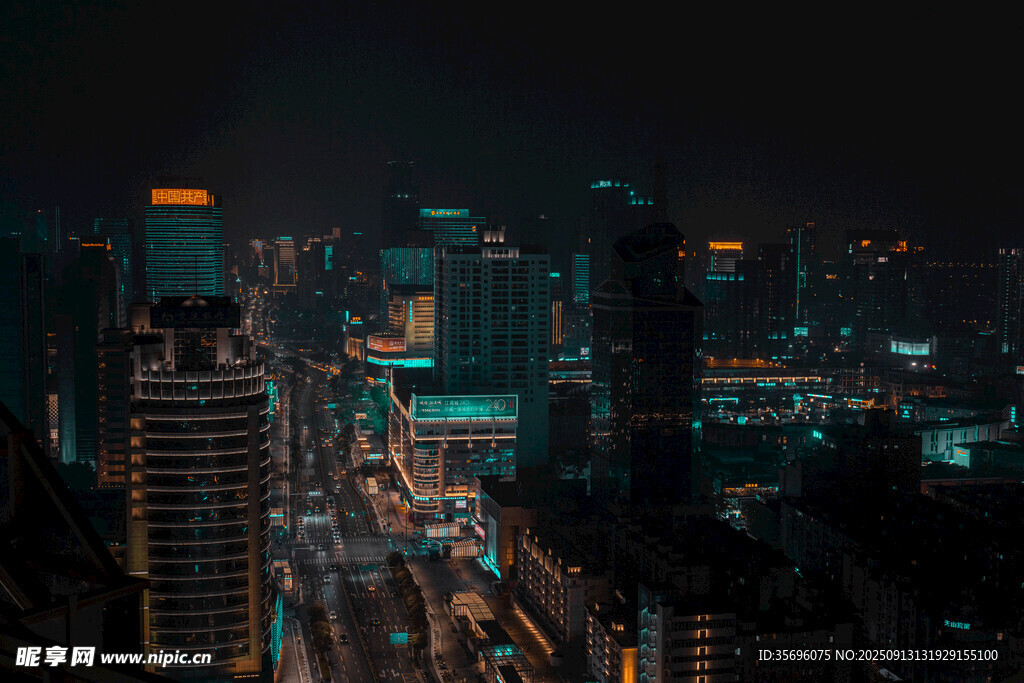 都市璀璨夜景